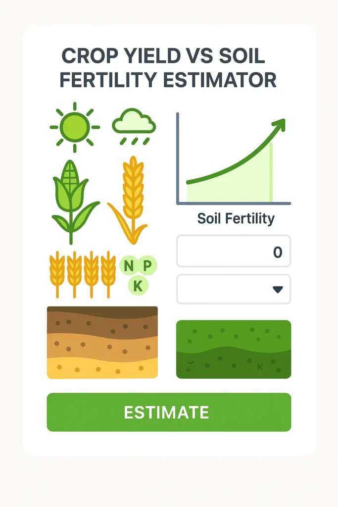 Crop Yield vs Soil Fertility Estimator