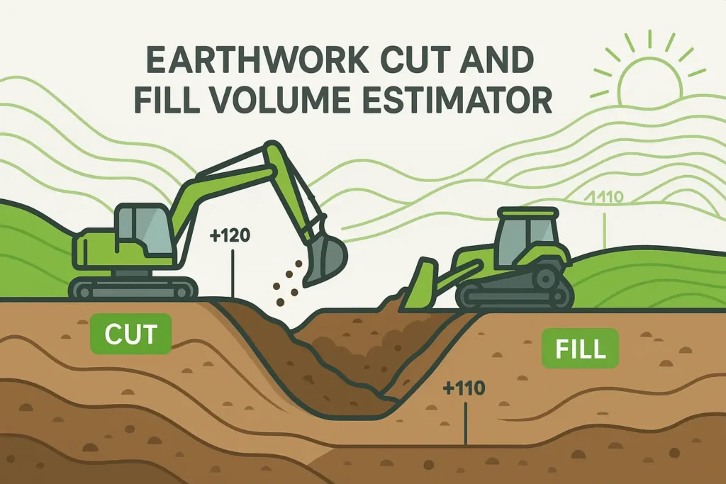 Earthwork Cut and Fill Volume Estimator