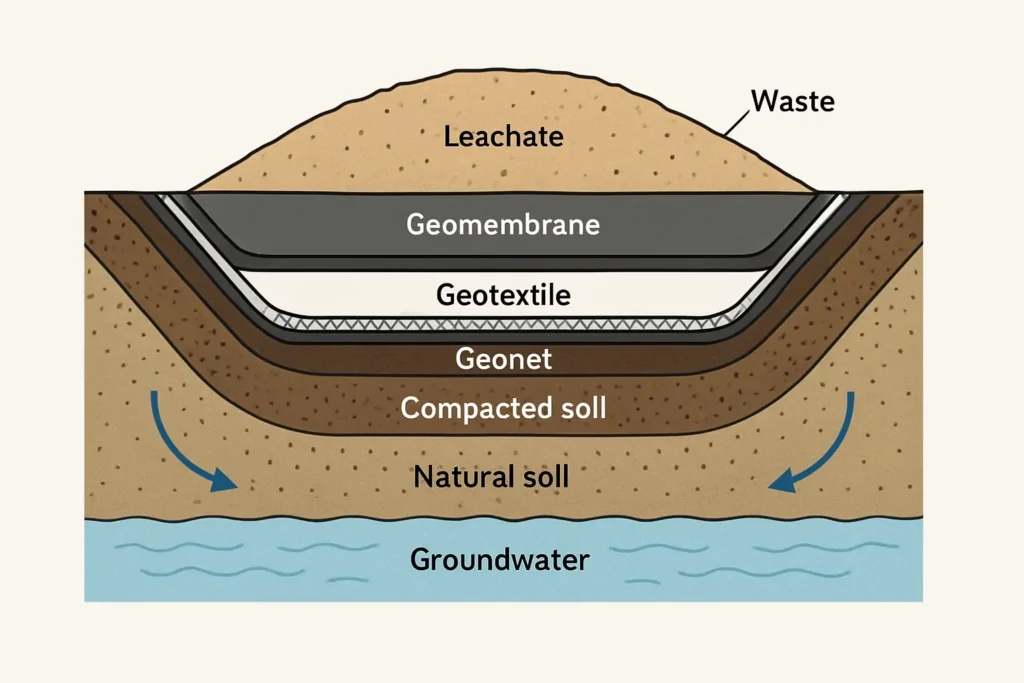 geosynthetics in landfill