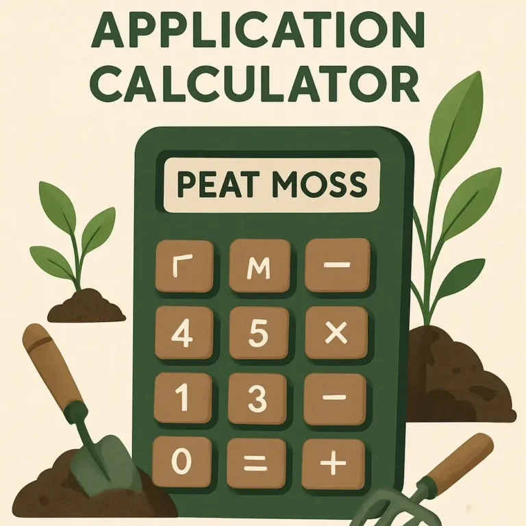Peat Moss Application Calculator